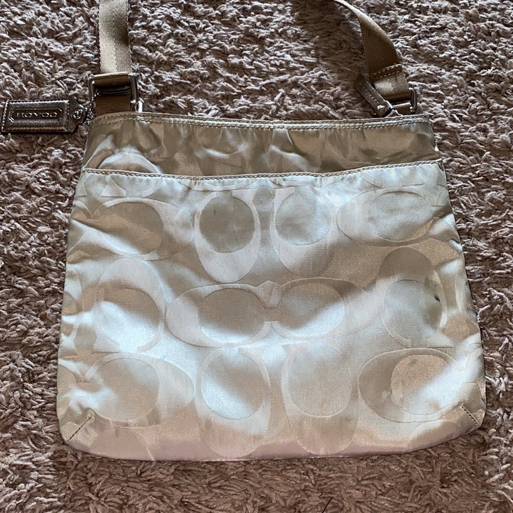 Coach Signature Nylons Crossbody Bag Gem